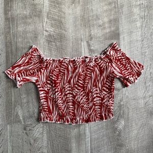 Floral off the shoulder top